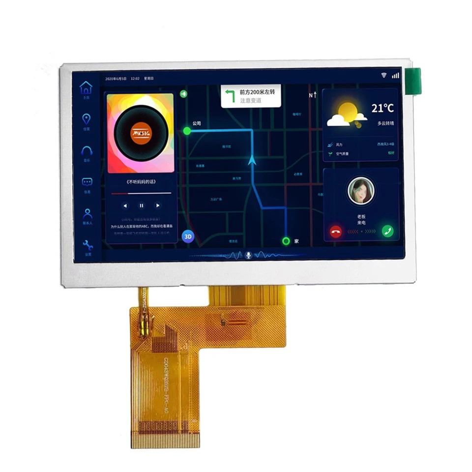 4,3 tft lcd displej